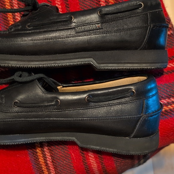 Mephisto Men's Hurrikan Boat Shoes black leather Size 9.5 Excl Cond - Picture 12 of 16